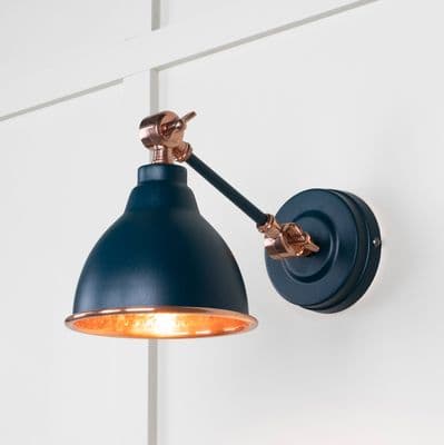 From The Anvil 49717SDU Hammered Copper Brindley Wall Light in Dusk