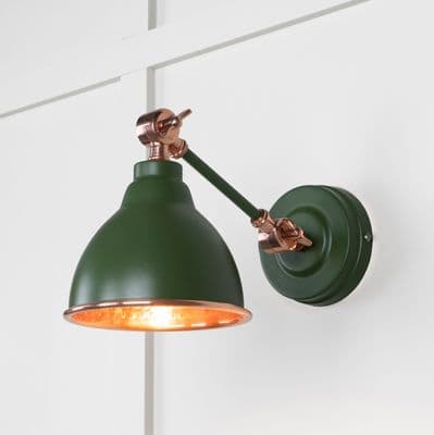 From The Anvil 49717SH Hammered Copper Brindley Wall Light in Heath