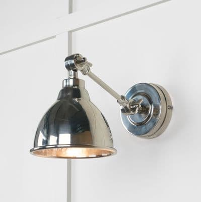From The Anvil 49718 Hammered Nickel Brindley Wall Light