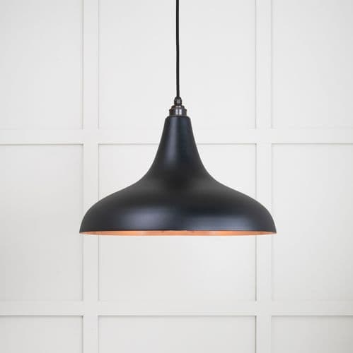 From The Anvil 49720SEB Smooth Copper Frankley Pendant in Elan Black
