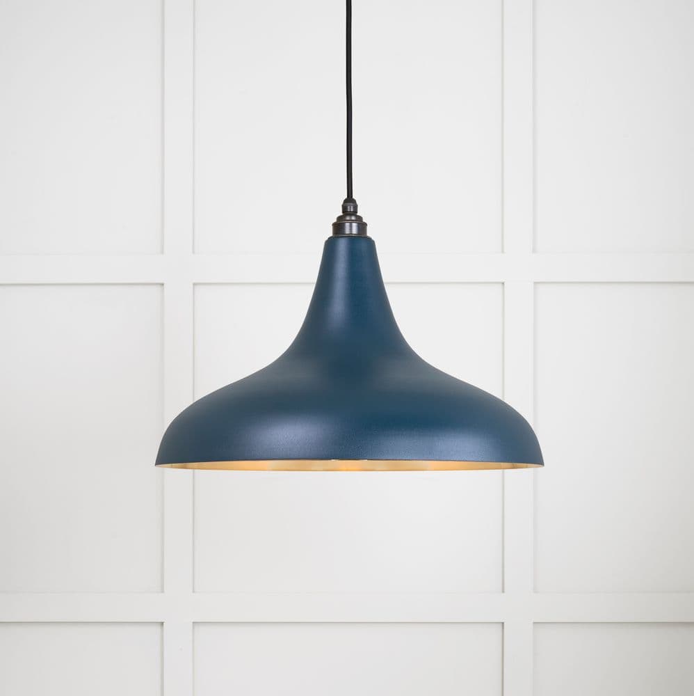From The Anvil 49722SDU Smooth Brass Frankley Pendant in Dusk