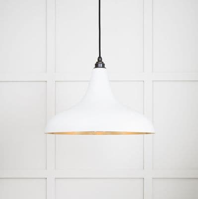 From The Anvil 49722SF Smooth Brass Frankley Pendant in Flock