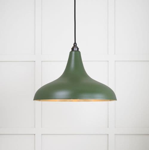 From The Anvil 49722SH Smooth Brass Frankley Pendant in Heath