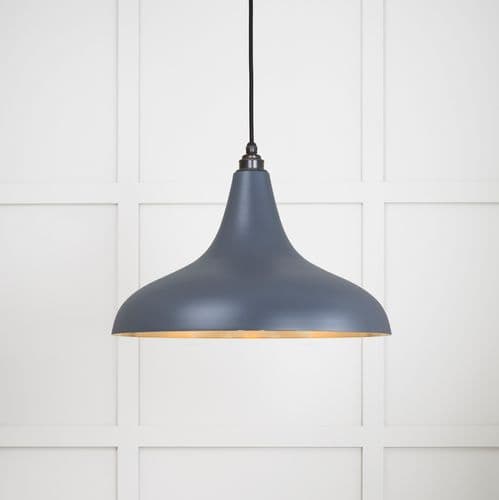 From The Anvil 49722SSL Smooth Brass Frankley Pendant in Slate