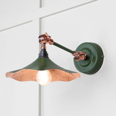 From The Anvil 49723SH Smooth Copper Flora Wall Light in Heath