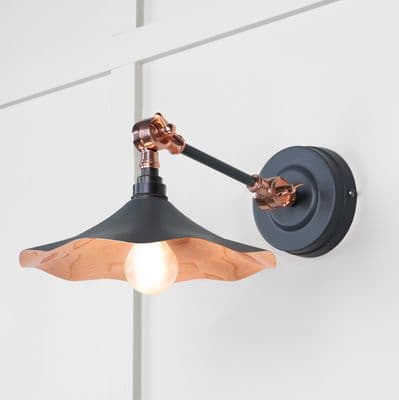 From The Anvil 49723SSL Smooth Copper Flora Wall Light in Slate