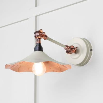 From The Anvil 49723STE Smooth Copper Flora Wall Light in Teasel