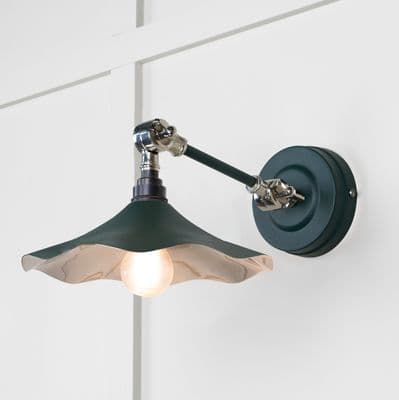 From The Anvil 49724SDI Smooth Nickel Flora Wall Light in Dingle
