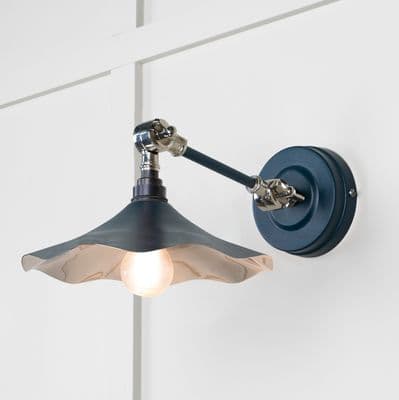 From The Anvil 49724SDU Smooth Nickel Flora Wall Light in Dusk