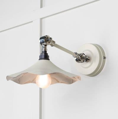From The Anvil 49724STE Smooth Nickel Flora Wall Light in Teasel