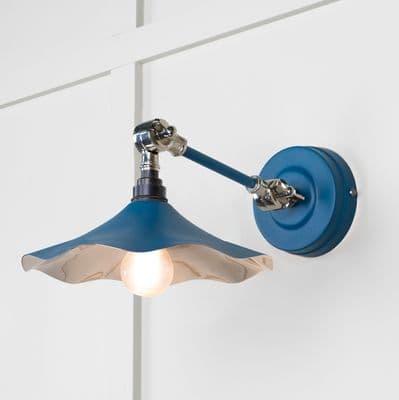 From The Anvil 49724SU Smooth Nickel Flora Wall Light in Upstream