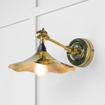 From The Anvil 49725 Smooth Brass Flora Wall Light