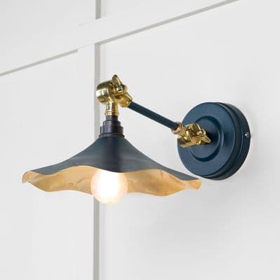 From The Anvil 49725SDU Smooth Brass Flora Wall Light in Dusk