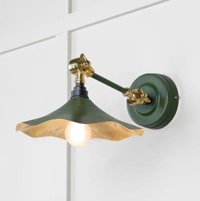 From The Anvil 49725SH Smooth Brass Flora Wall Light in Heath