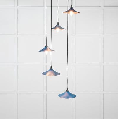 From The Anvil 49726SU Smooth Copper Flora Cluster Pendant in Upstream