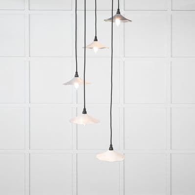 From The Anvil 49727SBI Smooth Nickel Flora Cluster Pendant in Birch