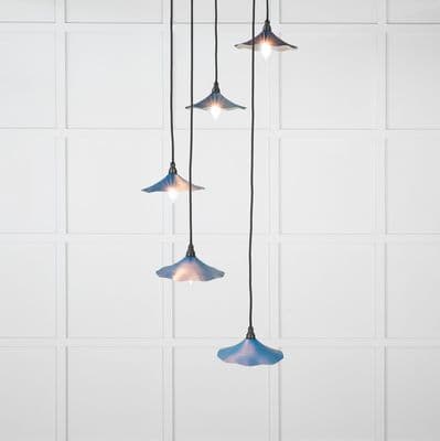 From The Anvil 49727SU Smooth Nickel Flora Cluster Pendant in Upstream