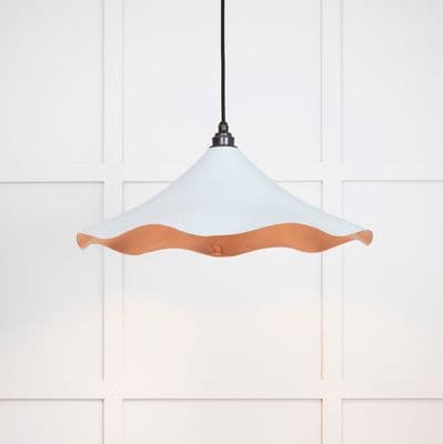 From The Anvil 49729SBI Smooth Copper Flora Pendant in Birch
