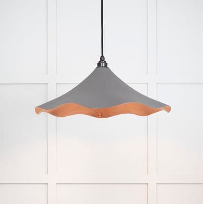From The Anvil 49729SBL Smooth Copper Flora Pendant in Bluff