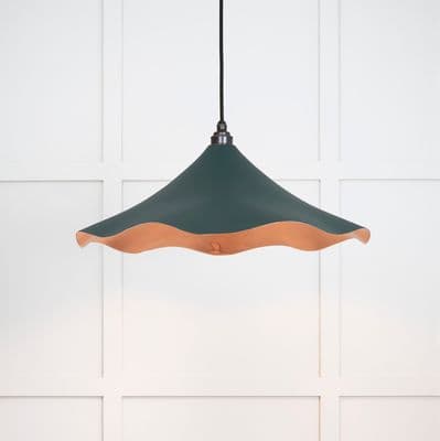 From The Anvil 49729SDI Smooth Copper Flora Pendant in Dingle
