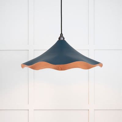 From The Anvil 49729SDU Smooth Copper Flora Pendant in Dusk