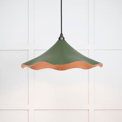 From The Anvil 49729SH Smooth Copper Flora Pendant in Heath