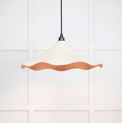 From The Anvil 49729STE Smooth Copper Flora Pendant in Teasel