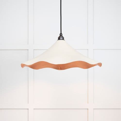 From The Anvil 49729STE Smooth Copper Flora Pendant in Teasel