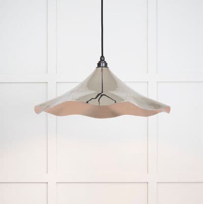 From The Anvil 49730 Smooth Nickel Flora Pendant