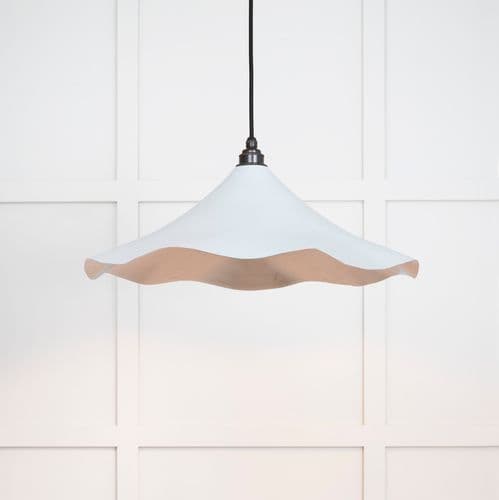 From The Anvil 49730SBI Smooth Nickel Flora Pendant in Birch
