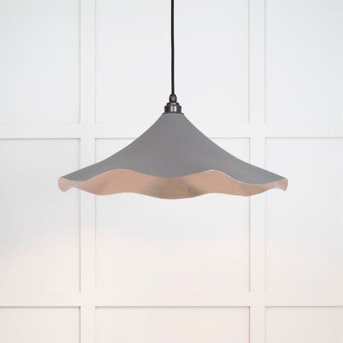 From The Anvil 49730SBL Smooth Nickel Flora Pendant in Bluff