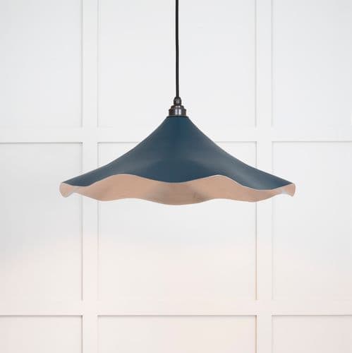From The Anvil 49730SDU Smooth Nickel Flora Pendant in Dusk