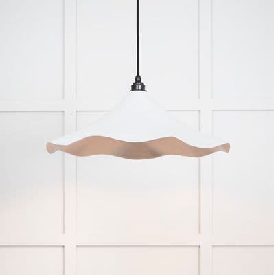 From The Anvil 49730SF Smooth Nickel Flora Pendant in Flock