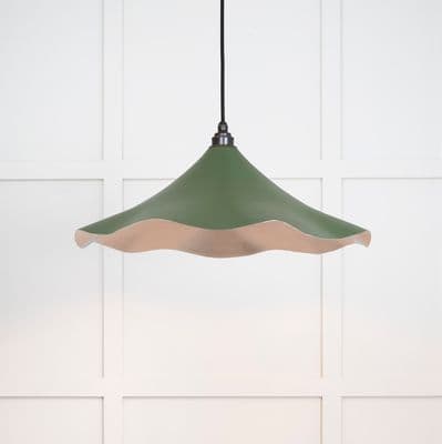 From The Anvil 49730SH Smooth Nickel Flora Pendant in Heath