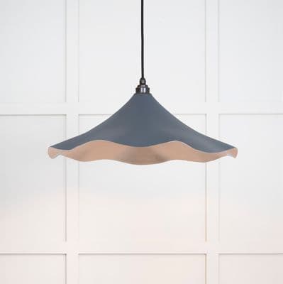 From The Anvil 49730SSL Smooth Nickel Flora Pendant in Slate
