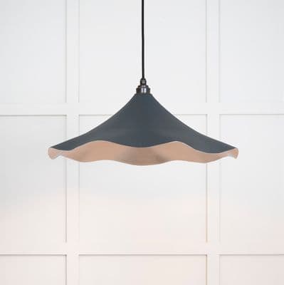 From The Anvil 49730SSO Smooth Nickel Flora Pendant in Soot