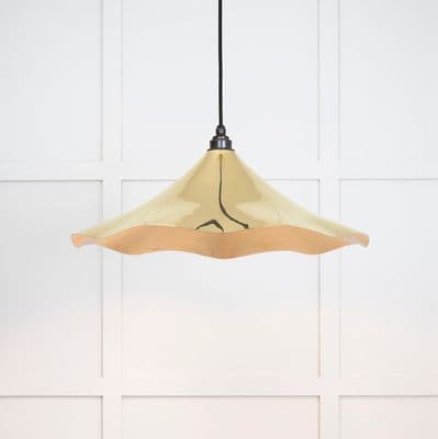 From The Anvil 49731 Smooth Brass Flora Pendant