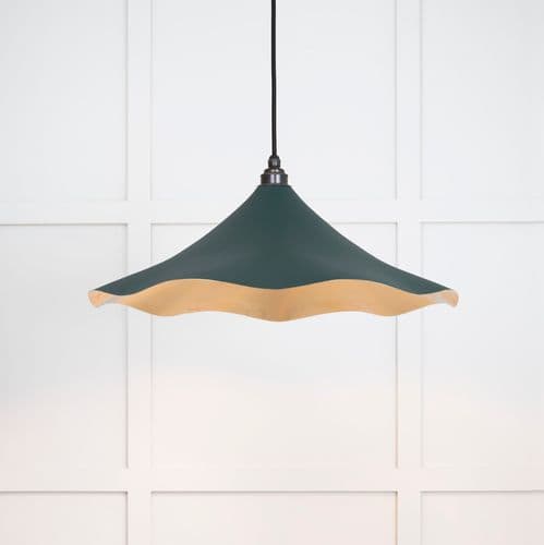 From The Anvil 49731SDI Smooth Brass Flora Pendant in Dingle