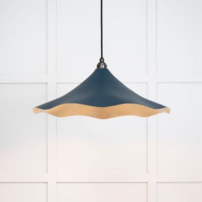 From The Anvil 49731SDU Smooth Brass Flora Pendant in Dusk