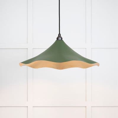 From The Anvil 49731SH Smooth Brass Flora Pendant in Heath