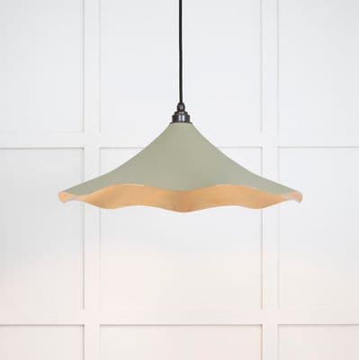 From The Anvil 49731STU Smooth Brass Flora Pendant in Tump