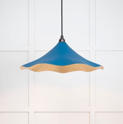 From The Anvil 49731SU Smooth Brass Flora Pendant in Upstream