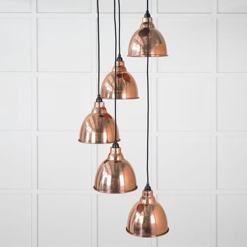 From The Anvil 49736 Smooth Copper Brindley Cluster Pendant