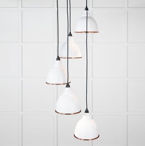 From The Anvil 49736SF Smooth Copper Brindley Cluster Pendant in Flock