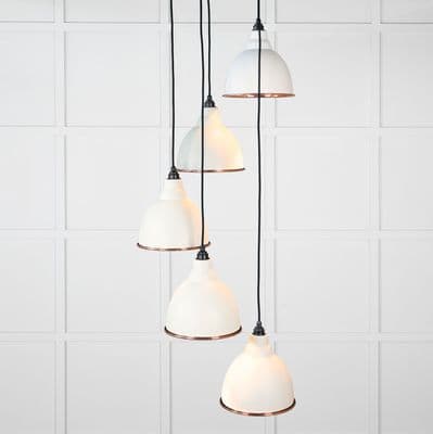 From The Anvil 49736STE Smooth Copper Brindley Cluster Pendant in Teasel