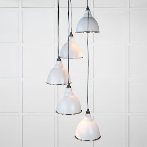 From The Anvil 49737SBI Smooth Nickel Brindley Cluster Pendant in Birch