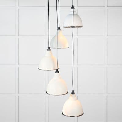 From The Anvil 49737STE Smooth Nickel Brindley Cluster Pendant in Teasel