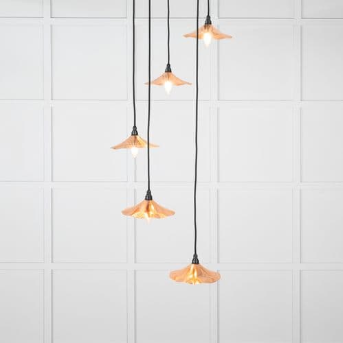 From The Anvil 49743 Smooth Copper Flora Cluster Pendant