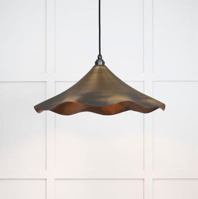 From The Anvil 49747 Aged Brass Flora Pendant