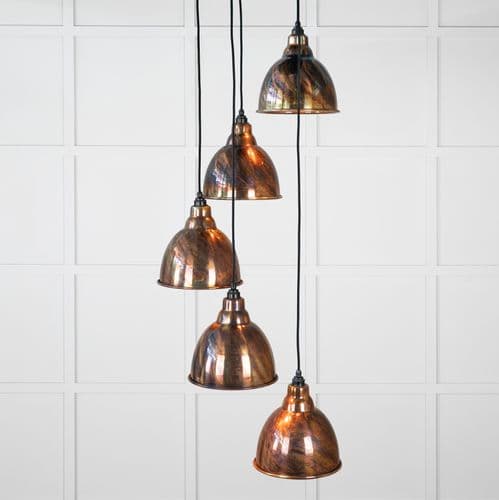 From The Anvil 49748 Burnished Brindley Cluster Pendant